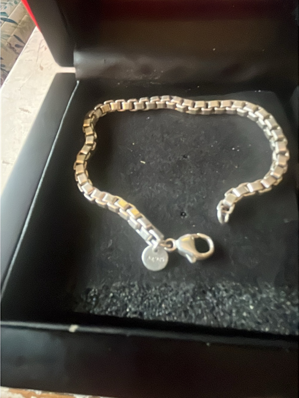 Sterling Silver Box-Link Bracelet in Silver